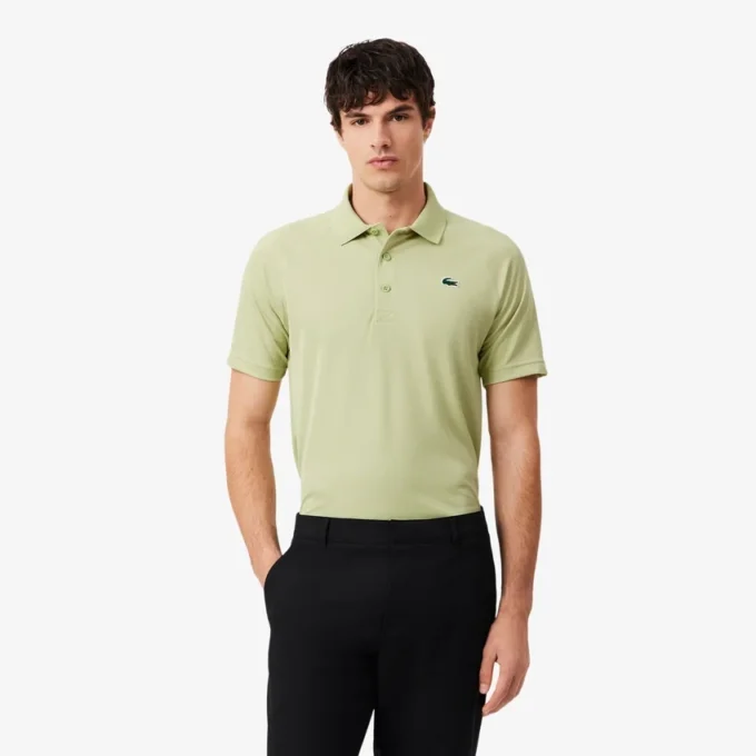 Polo da golf da uomo con protezione UV, vestibilità regolare