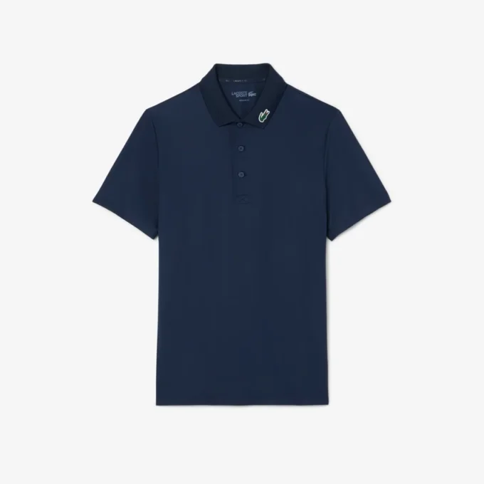 Polo da golf da uomo con protezione UV, vestibilità regolare