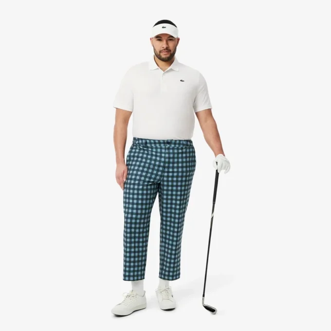 Polo da golf da uomo con protezione UV, vestibilità regolare