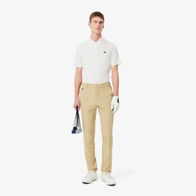Polo da golf da uomo con protezione UV, vestibilità regolare