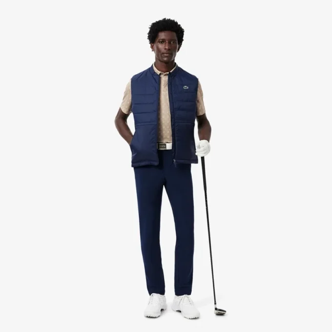 Polo da golf da uomo con protezione UV, vestibilità regolare