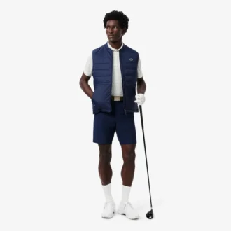 Polo da golf da uomo con protezione UV, vestibilità regolare