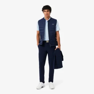 Polo da golf da uomo con protezione UV, vestibilità regolare