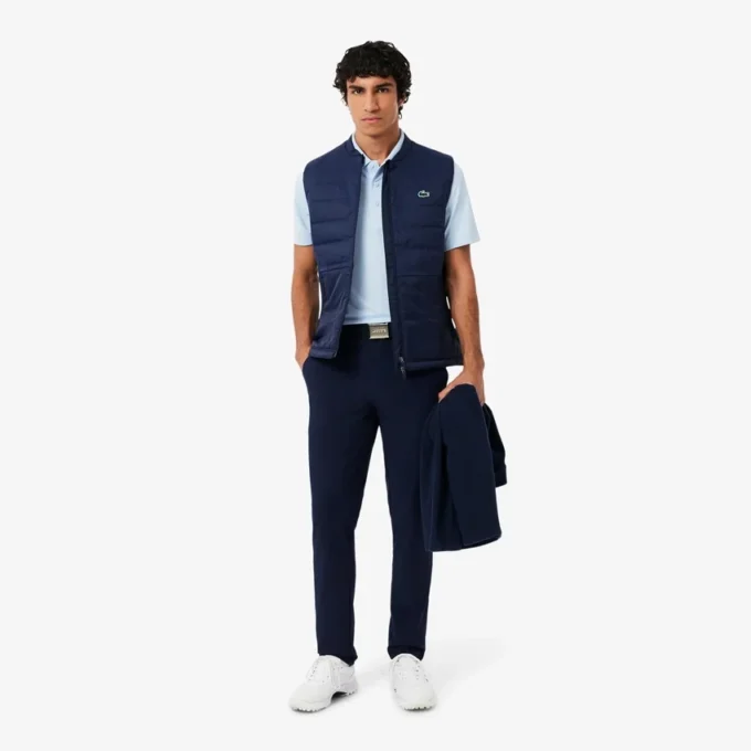 Polo da golf da uomo con protezione UV, vestibilità regolare