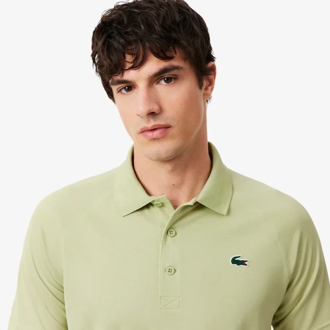 Polo da golf da uomo con protezione UV, vestibilità regolare