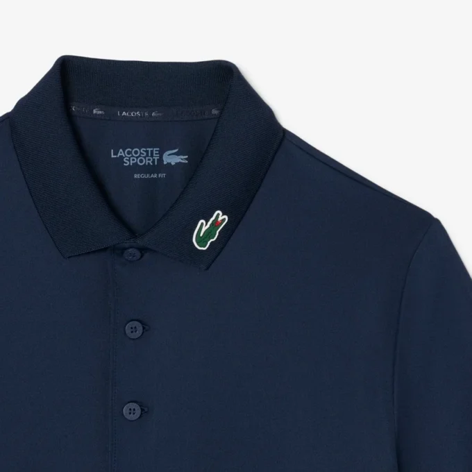 Polo da golf da uomo con protezione UV, vestibilità regolare