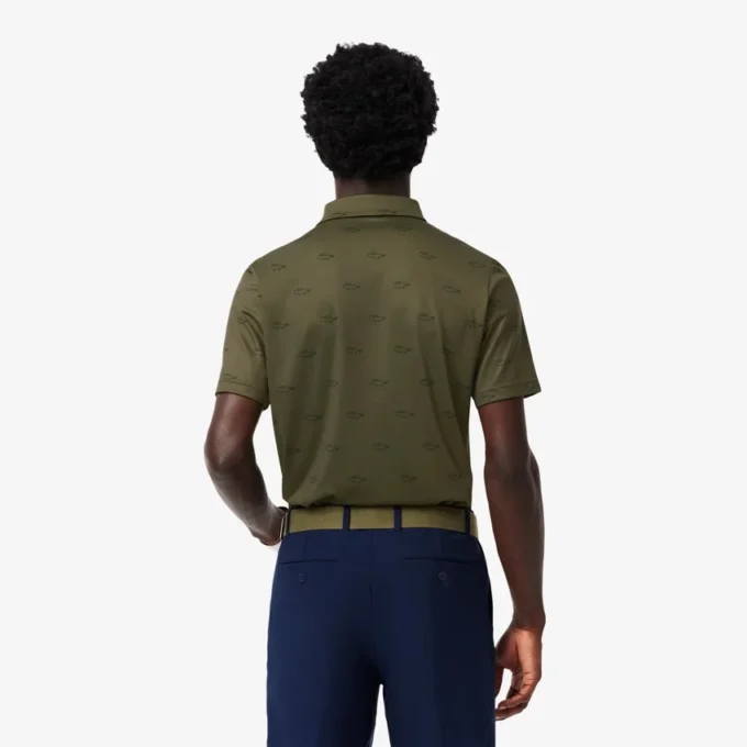 Polo da golf da uomo con protezione UV, vestibilità regolare