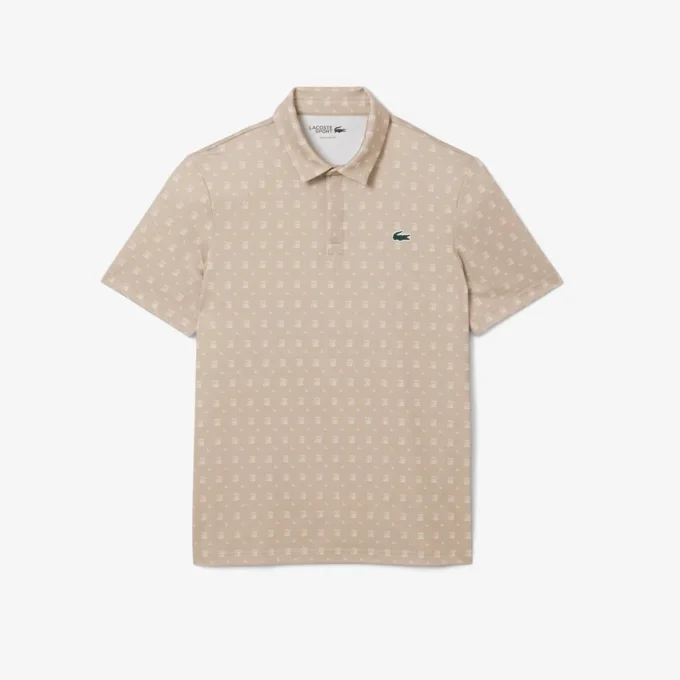 Polo da golf da uomo con protezione UV, vestibilità regolare