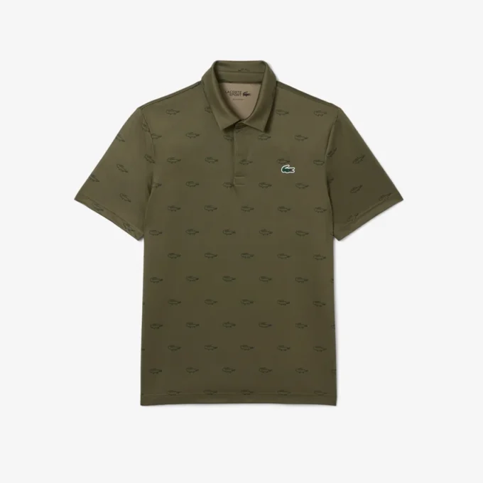 Polo da golf da uomo con protezione UV, vestibilità regolare