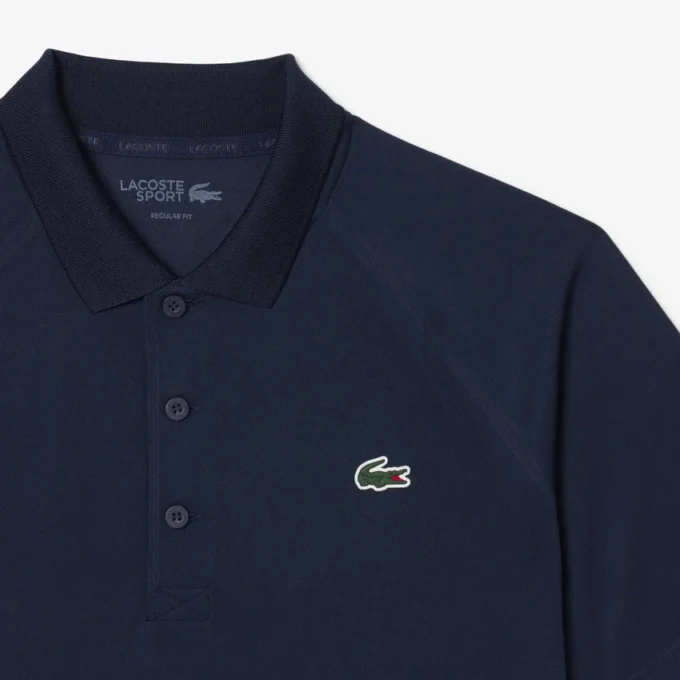 Polo da golf da uomo con protezione UV, vestibilità regolare