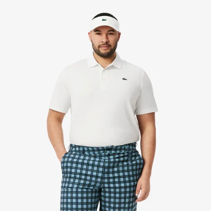 Polo da golf da uomo con protezione UV, vestibilità regolare
