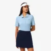 Polo da golf elasticizzata slim fit con protezione UV da donna Polo da golf elasticizzata slim fit con protezione UV da donna