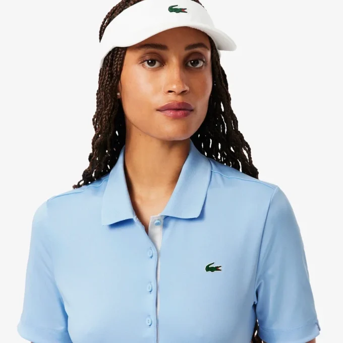 Polo da golf elasticizzata slim fit con protezione UV da donna Polo da golf elasticizzata slim fit con protezione UV da donna