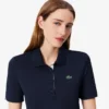 Polo da golf elasticizzata slim fit con protezione UV da donna Polo da golf elasticizzata slim fit con protezione UV da donna
