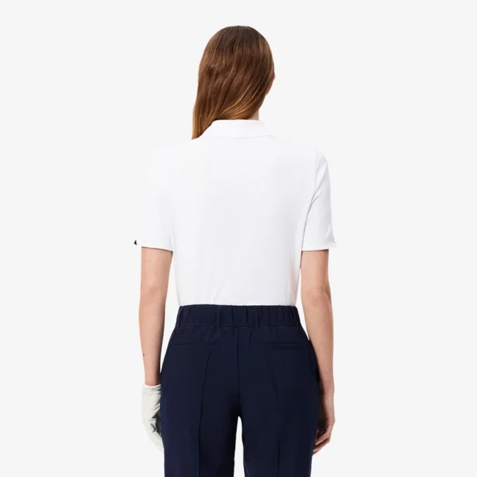 Polo da golf elasticizzata slim fit con protezione UV da donna Polo da golf elasticizzata slim fit con protezione UV da donna