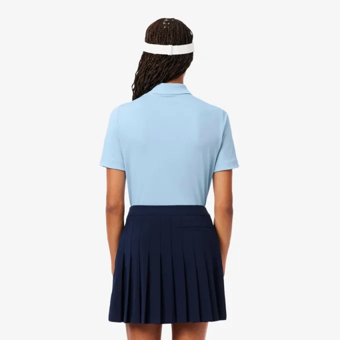 Polo da golf elasticizzata slim fit con protezione UV da donna Polo da golf elasticizzata slim fit con protezione UV da donna