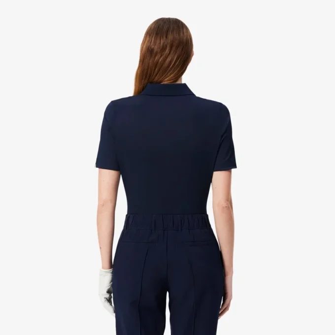 Polo da golf elasticizzata slim fit con protezione UV da donna Polo da golf elasticizzata slim fit con protezione UV da donna