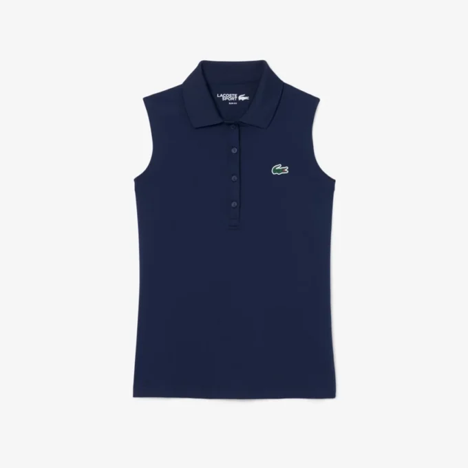 Polo da golf elasticizzata slim fit con protezione UV da donna Polo da golf elasticizzata slim fit con protezione UV da donna