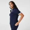 Polo da golf elasticizzata slim fit con protezione UV da donna Polo da golf elasticizzata slim fit con protezione UV da donna