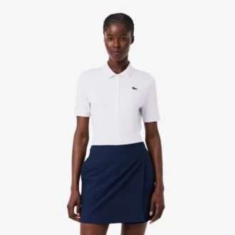 Polo da golf slim fit elasticizzata con protezione UV