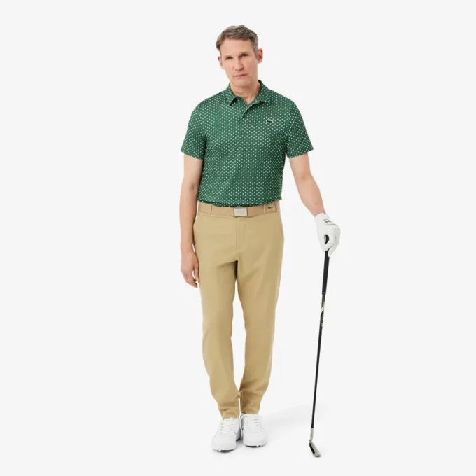 Polo da golf stampata, vestibilità regolare Polo da golf stampata, vestibilità regolare