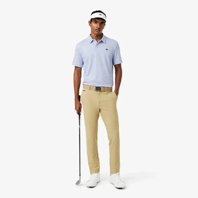 Polo da golf stampata, vestibilità regolare Polo da golf stampata, vestibilità regolare