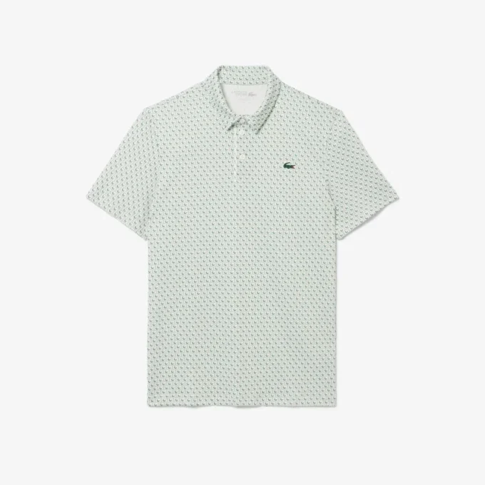 Polo da golf stampata, vestibilità regolare Polo da golf stampata, vestibilità regolare