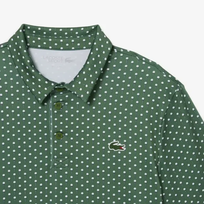 Polo da golf stampata, vestibilità regolare Polo da golf stampata, vestibilità regolare