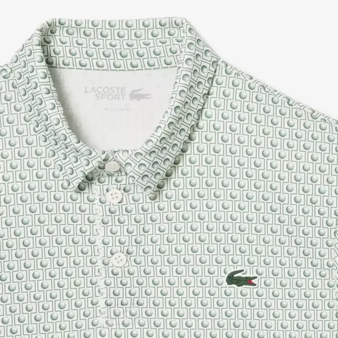 Polo da golf stampata, vestibilità regolare Polo da golf stampata, vestibilità regolare