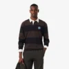 Polo da rugby a righe da uomo con vestibilità comoda Polo da rugby a righe da uomo con vestibilità comoda