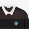 Polo da rugby a righe da uomo con vestibilità comoda Polo da rugby a righe da uomo con vestibilità comoda