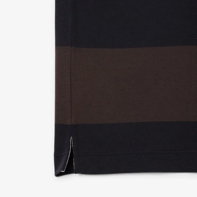 Polo da rugby a righe da uomo con vestibilità comoda Polo da rugby a righe da uomo con vestibilità comoda