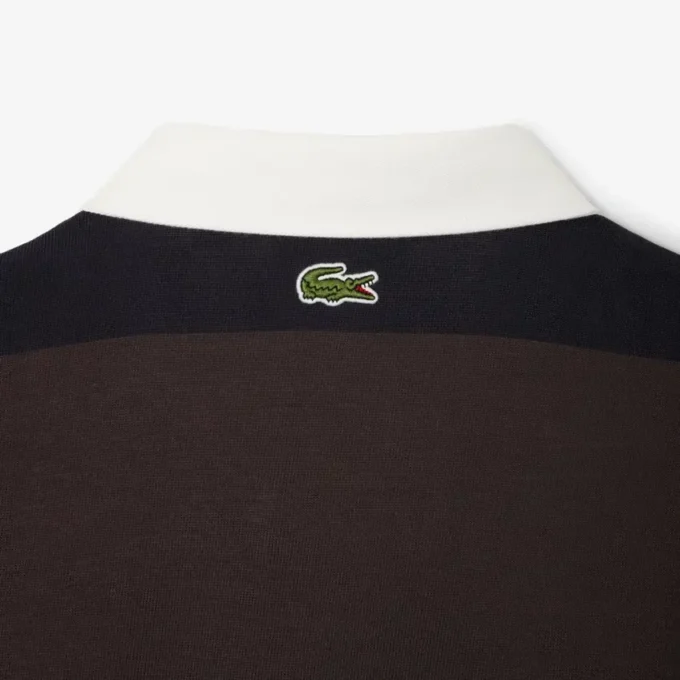 Polo da rugby a righe da uomo con vestibilità comoda Polo da rugby a righe da uomo con vestibilità comoda
