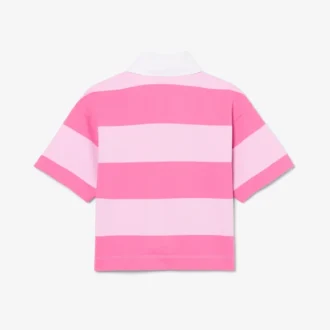 Polo da rugby oversize in cotone a righe
