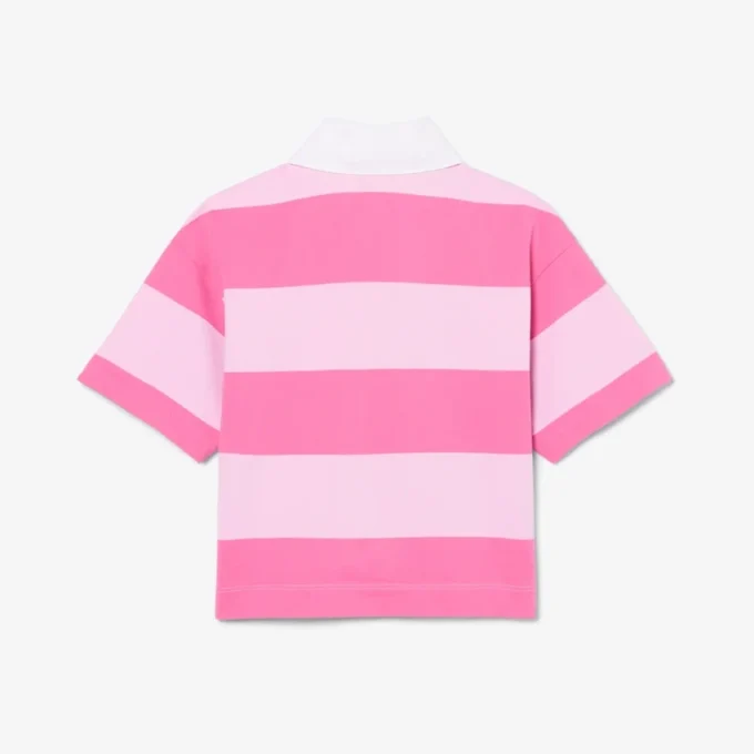 Polo da rugby oversize in cotone a righe Polo da rugby oversize in cotone a righe