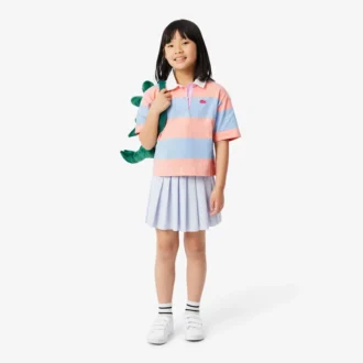 Polo da rugby oversize in cotone a righe