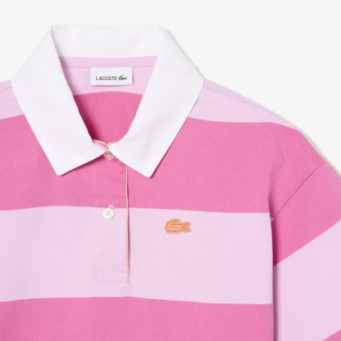 Polo da rugby oversize in cotone a righe Polo da rugby oversize in cotone a righe
