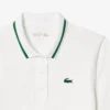 Polo da tennis da donna con colletto a righe e protezione UV Polo da tennis da donna con colletto a righe e protezione UV