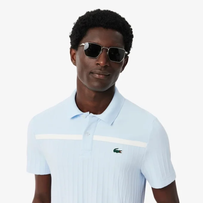 Polo da tennis Heritage da uomo con badge Ultra Dry Polo da tennis Heritage da uomo con badge Ultra Dry