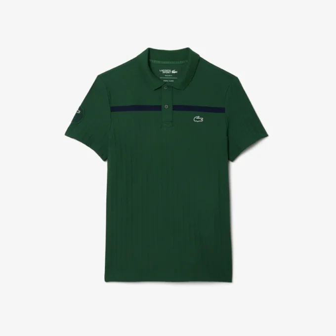 Polo da tennis Heritage da uomo con badge Ultra Dry Polo da tennis Heritage da uomo con badge Ultra Dry