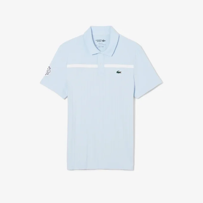 Polo da tennis Heritage da uomo con badge Ultra Dry Polo da tennis Heritage da uomo con badge Ultra Dry