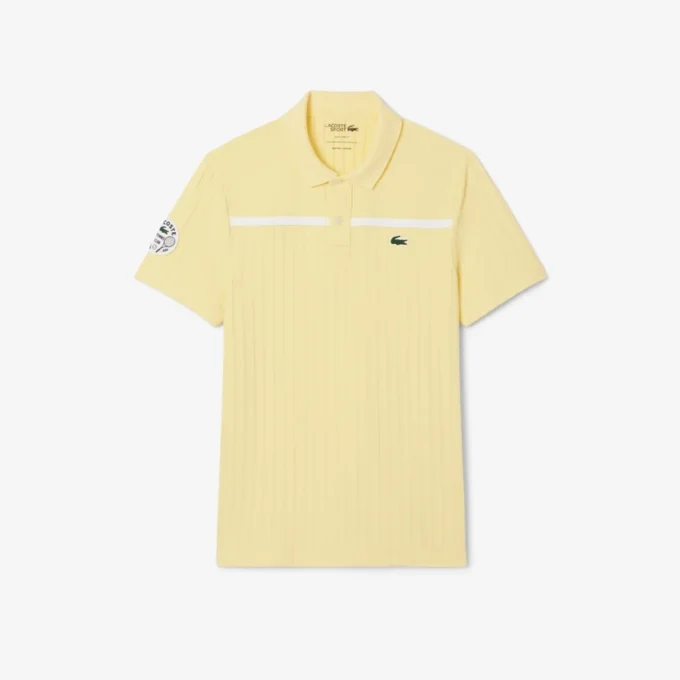 Polo da tennis Heritage da uomo con badge Ultra Dry Polo da tennis Heritage da uomo con badge Ultra Dry