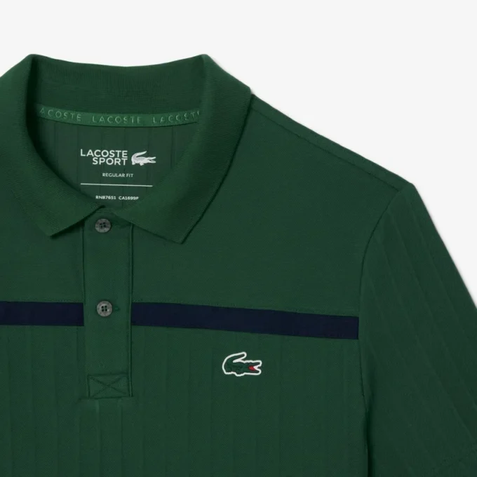 Polo da tennis Heritage da uomo con badge Ultra Dry Polo da tennis Heritage da uomo con badge Ultra Dry