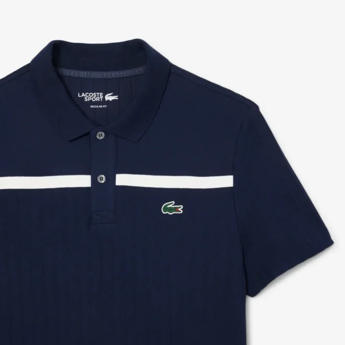Polo da tennis Heritage da uomo con badge Ultra Dry Polo da tennis Heritage da uomo con badge Ultra Dry