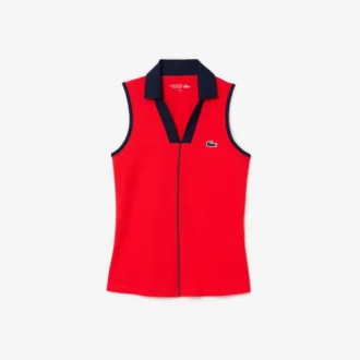 Polo da tennis senza maniche Slim Fit Ultra Dry da donna