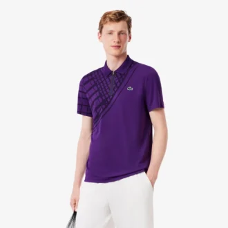 Polo da tennis slim fit stampata Ultra Dry da uomo