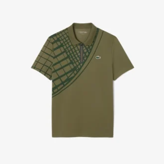 Polo da tennis slim fit stampata Ultra Dry da uomo