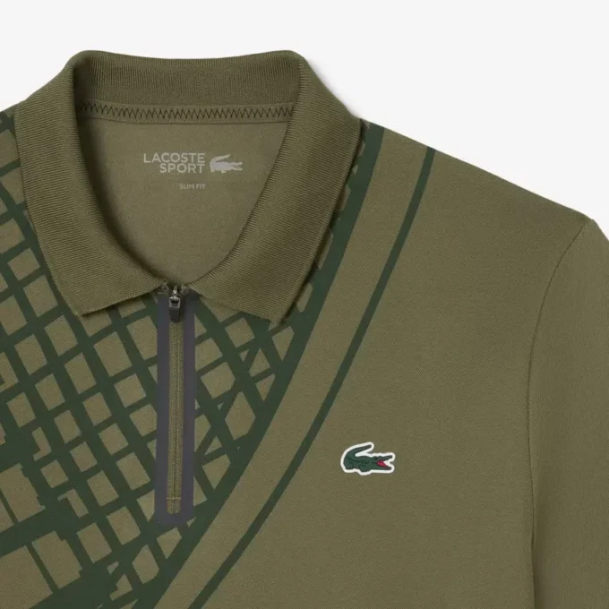 Polo da tennis slim fit stampata Ultra Dry da uomo Polo da tennis slim fit stampata Ultra Dry da uomo