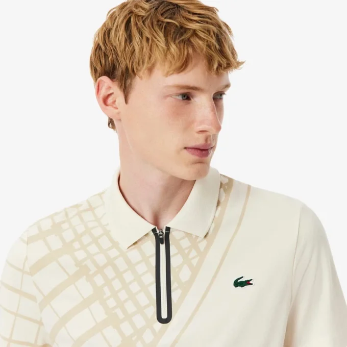 Polo da tennis slim fit stampata Ultra Dry da uomo Polo da tennis slim fit stampata Ultra Dry da uomo