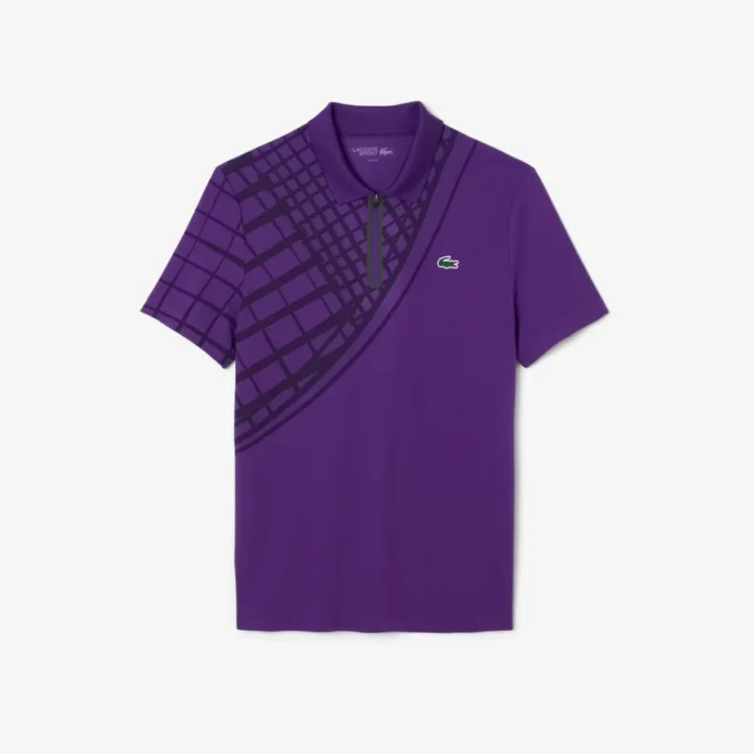 Polo da tennis slim fit stampata Ultra Dry da uomo Polo da tennis slim fit stampata Ultra Dry da uomo
